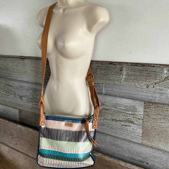 Fossil Handbags - Fossil crossbody mutilcolor stripe bag